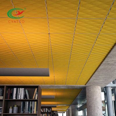 Soundproofing Comités van het Vezel Akoestische Plafond maken Veelkleurig vuurvast