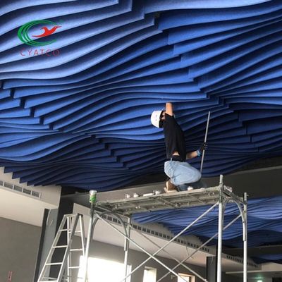 Soundproofing Comités van het Vezel Akoestische Plafond maken Veelkleurig vuurvast