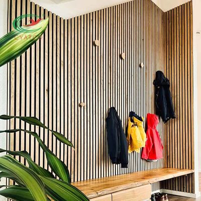 Mildewproof Gecanneleerde Houten Akoestische Comités Muur Stabiele Multiscene