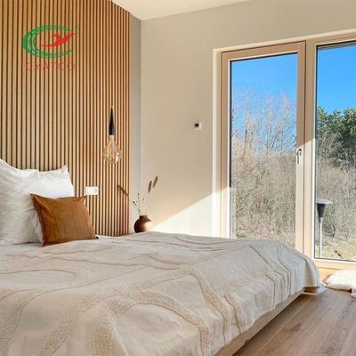 Mildewproof Gecanneleerde Houten Akoestische Comités Muur Stabiele Multiscene