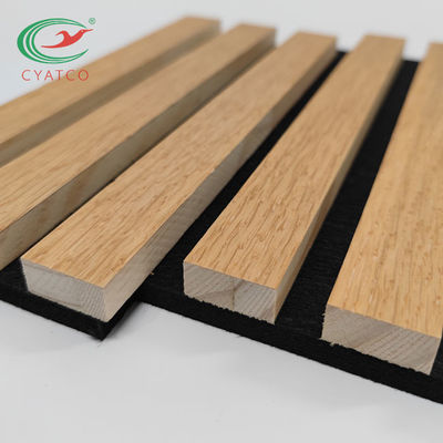 De binnenlandse Houten Correcte Akoestisch Comité Melamine Met latjes beëindigt Polyester