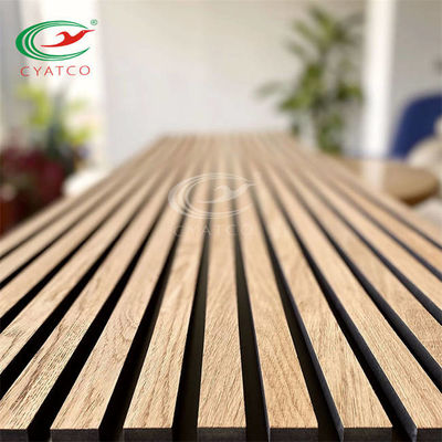 Binnenlandse Natuurlijke Eiken Akoestische Muurcomités Latje Houten Brand - vertrager