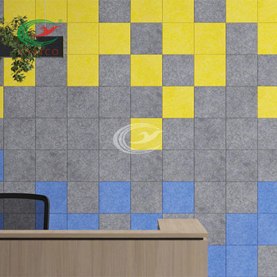 Persoonlijke PET-akoestische panelen 120-250 kg/Cbm 100% polyestervezel gemakkelijk zelfklevend
