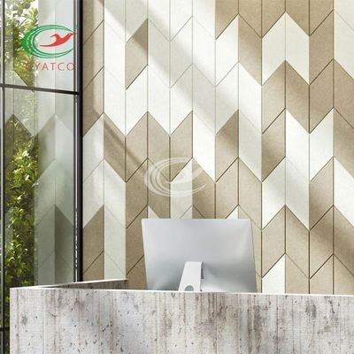 2200gm Gevoelde wandpanelen Vergaderzaal Geluidsabsorberend Muurschilderij ASTM E84 US Standard