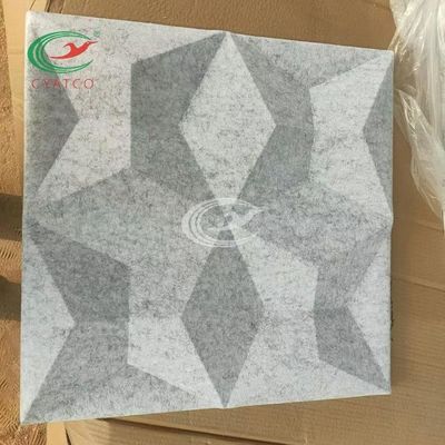 Van de de Polyestervezel van de diamant 3D Muur Akoestische Comité Geurloze Mildewproof
