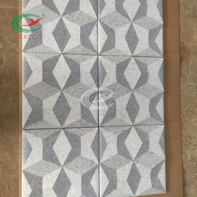 Van de de Polyestervezel van de diamant 3D Muur Akoestische Comité Geurloze Mildewproof