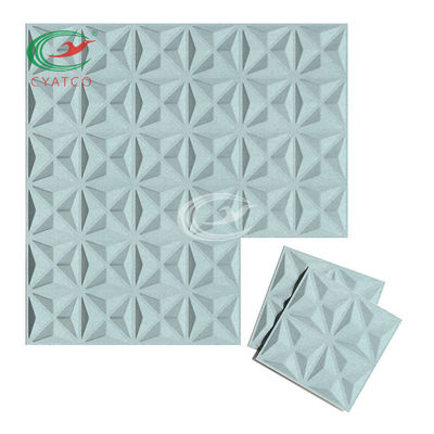 Stabiel Onschadelijk 3D Diamond Wall Panels, Veelkleurige Audioabsorptiebladen