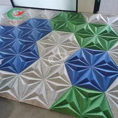 Gerecycleerde Stabiele Akoestische Hexagon Comités, 3D Hexagon Geluiddempende Muurtegels