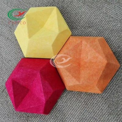 Geluiddichte 3D het Akoestische Comité van de Polyestervezel Multifunctionele 48 Kleuren