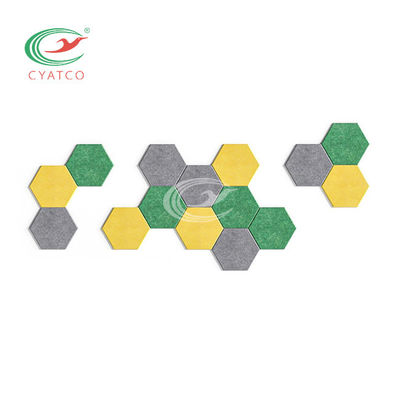 Hexagon Correcte Verzachtende Tegels, Lichtgewicht Akoestische Tegels voor Soundproofing Muren