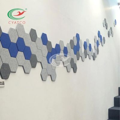 Hexagon Correcte Verzachtende Tegels, Lichtgewicht Akoestische Tegels voor Soundproofing Muren