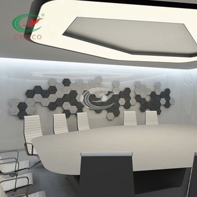 Geurloze Gevoelde Hexagon Akoestische Comités voor Muur 3D Decoratie