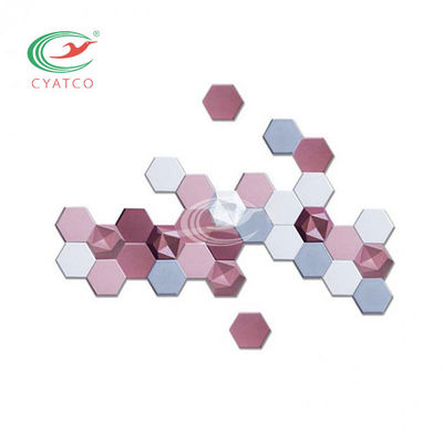 3D Hexagon Akoestische Comités van de polyestervezel Duurzaam voor Music Room