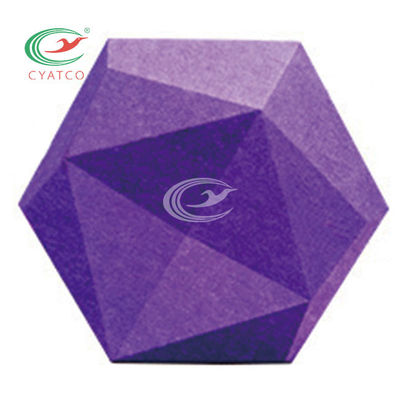 3D Hexagon Akoestische Comités van de polyestervezel Duurzaam voor Music Room