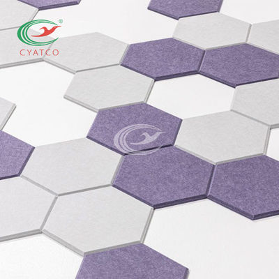 Vuurvaste Niet-toxische Hexagon Correcte Comités, Multifunctionele Hexagon Akoestische Tegels