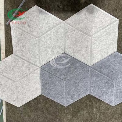 Vuurvaste Niet-toxische Hexagon Correcte Comités, Multifunctionele Hexagon Akoestische Tegels