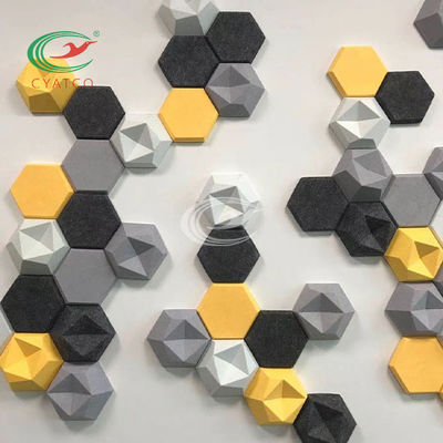 Het HUISDIEREN Hexagon Akoestische Comités van de theatermuur Correcte Absorptie van Mildewproof