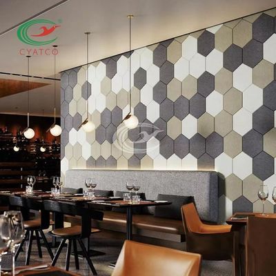 Brandbestendige wandpanelen van felt, geurloos, decoratief, akoestisch wandbekleding