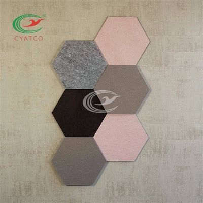 De polyester voelde Hexagon Plafondcomités, Tegels van de Restaurant de Hexagonale Akoestische Muur