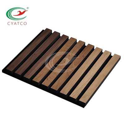 Elegant lineair houten laanwand lichtgewicht duurzaam vloeibaar wandbord tv-achtergrond