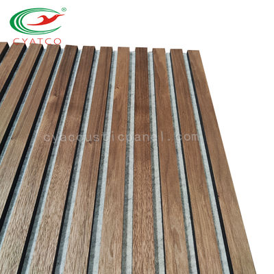12 mm MDF Dikke houten rooster Muurpanelen Interieur Decoratie Houten polyestervezel composiet 3D-paneel