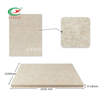 9mm camel polyeater glasvezel akoestische panelen performance hallen geluidsblokkering absorberende padding