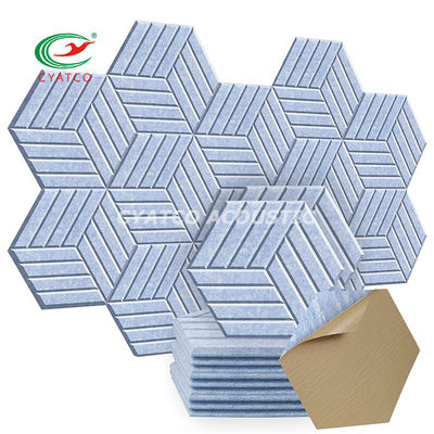 Zelfklevende Hexagon geluidsabsorberende panelen Geurloos geluidsdicht padding